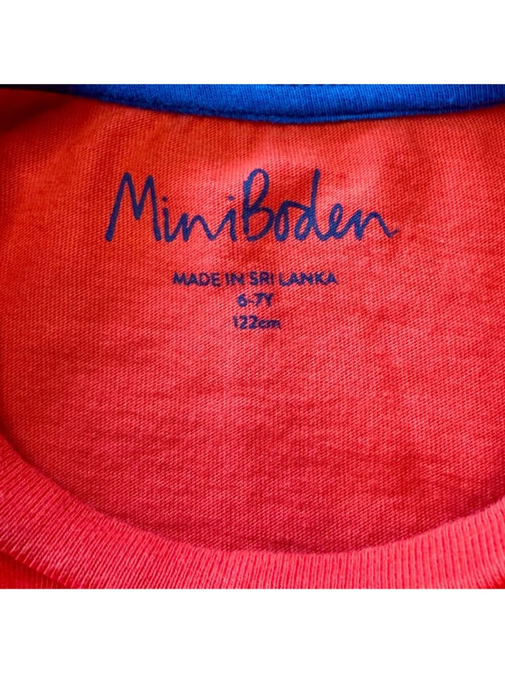 MINI BODEN Astronaut Applique T-Shirt Boys 6-7 122cm Space Cotton Tee Top Red - Picture 4 of 5